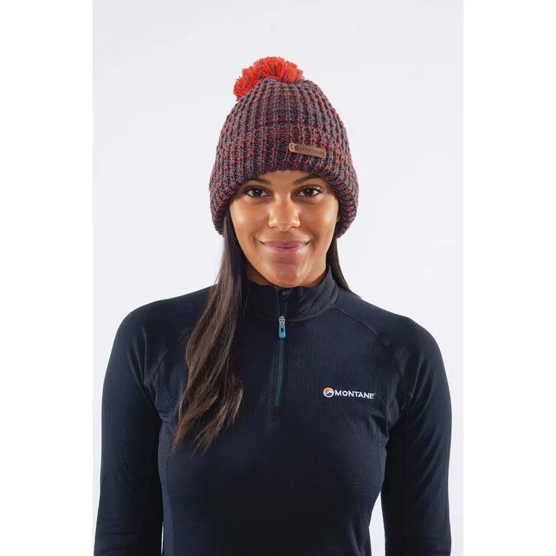 Montane Top Out Bobble Beanie Hat in Firefly Orange-1